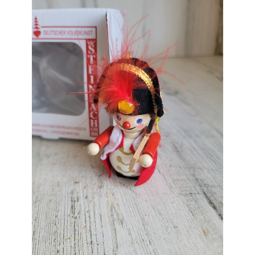 Steinbach soldier general gun German vintage ornament wooden Xmas war